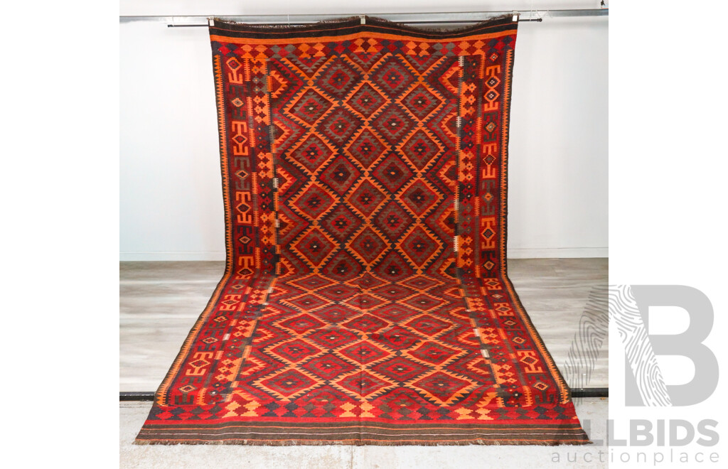 Large Afghan Kilim Floor Covering
