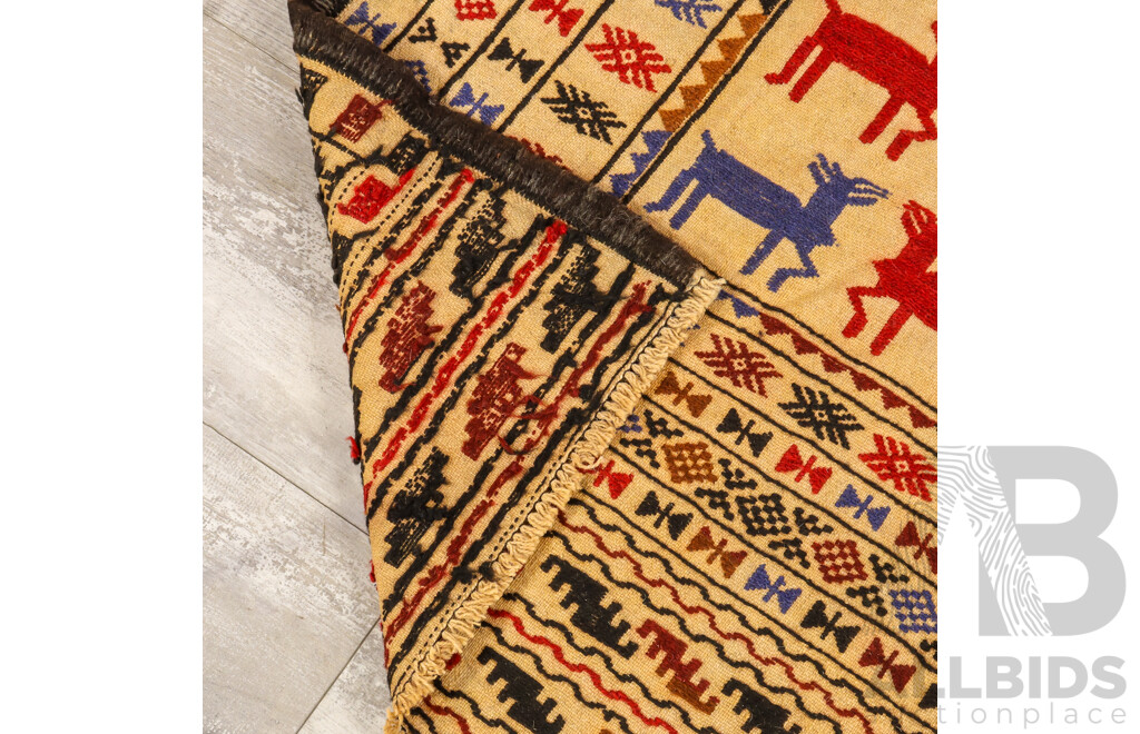 Modern Turkish Kilim with Traditional Pattern