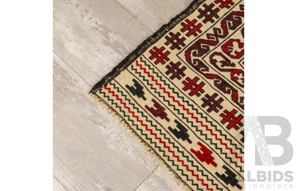 Modern Turkish Kilim with Traditional Pattern