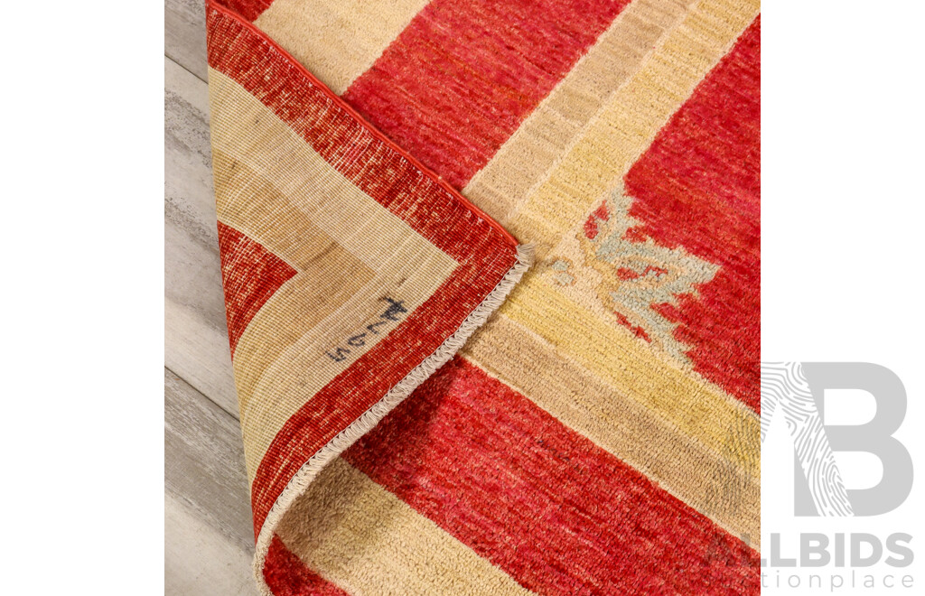 Hand Knotted Turkish Oushak Rug