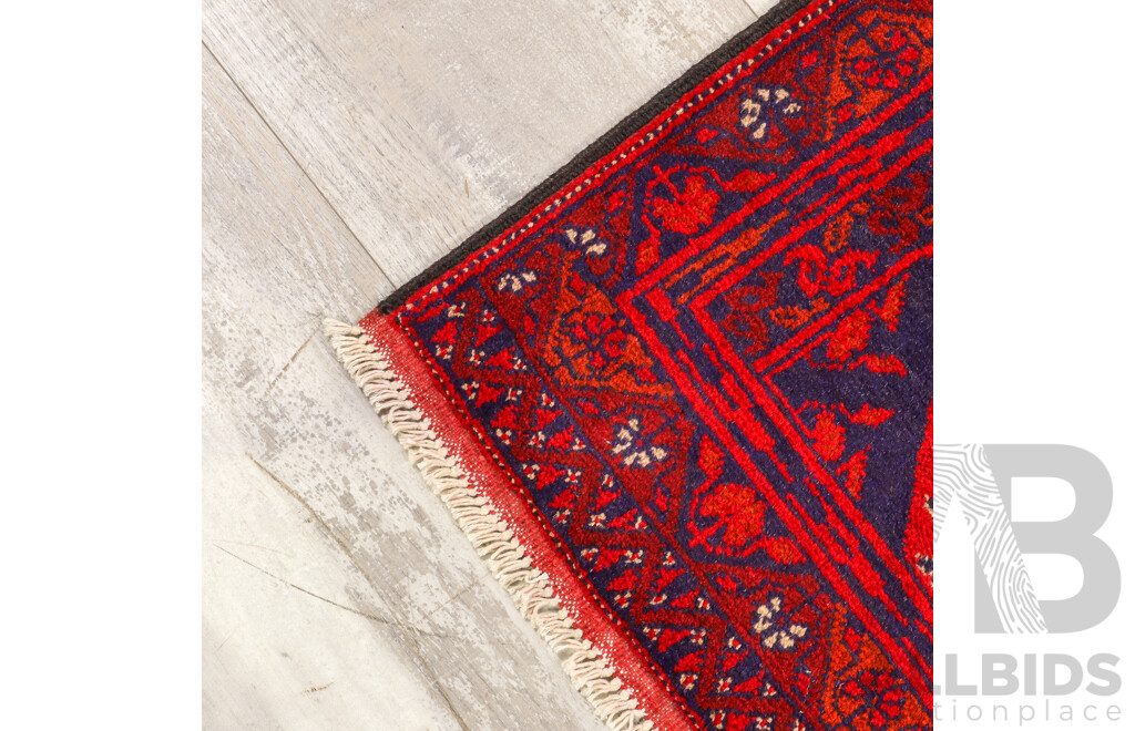 Hand Knotted Afghan Prayer Rug