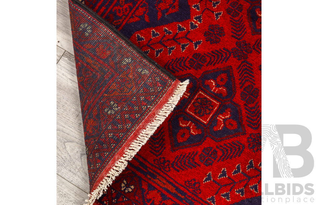 Hand Knotted Afghan Prayer Rug