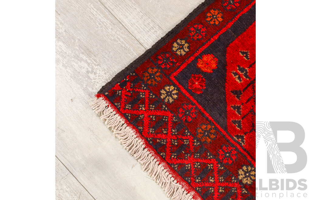 Hand Knotted Afghan Prayer Rug