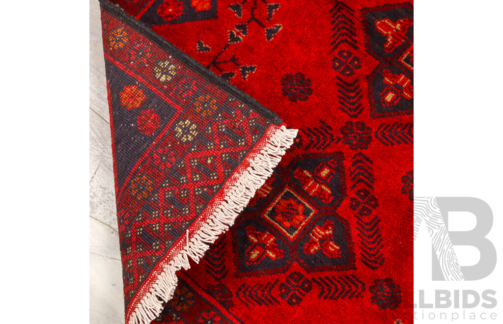Hand Knotted Afghan Prayer Rug