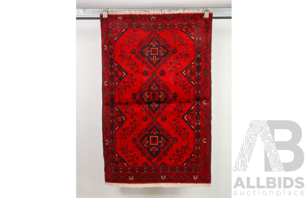 Hand Knotted Afghan Rug