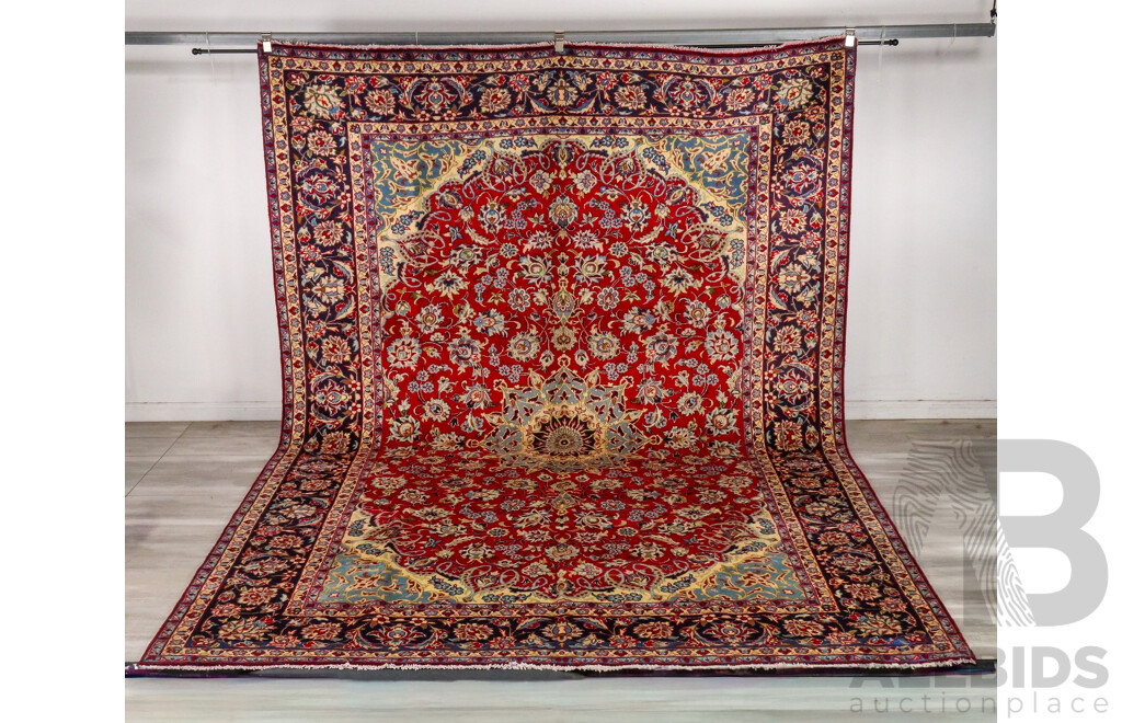 Large Hand Knotted Persian Rug