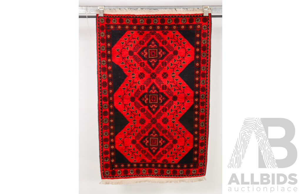 Hand Knotted Afghan Rug