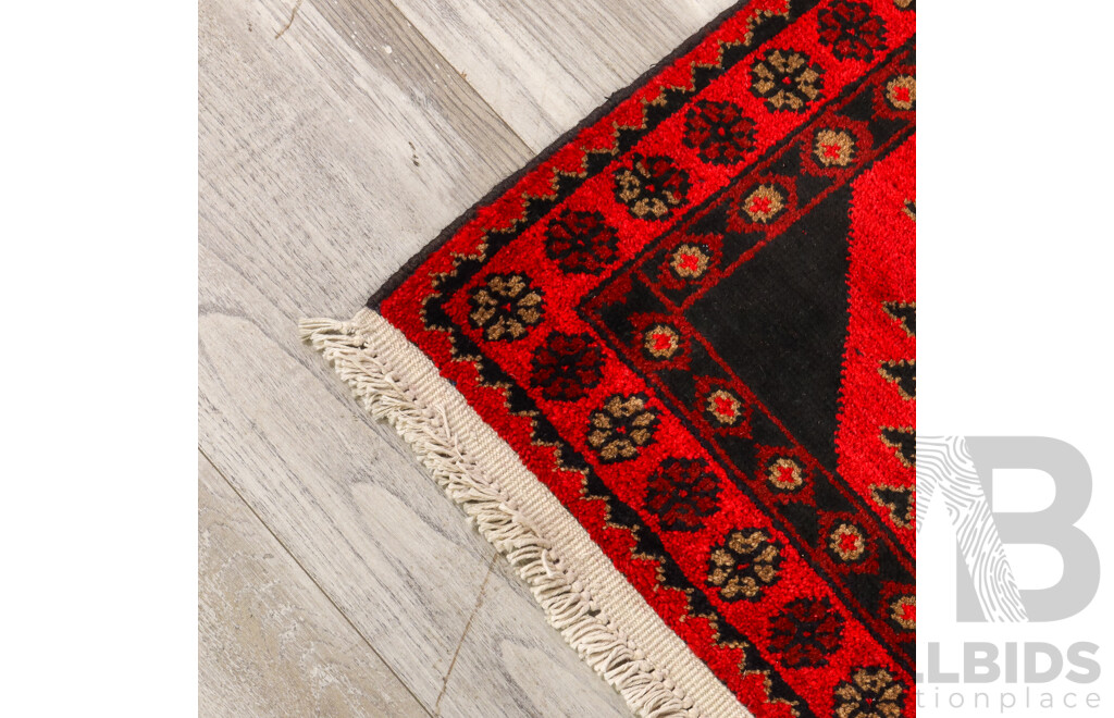 Hand Knotted Afghan Rug