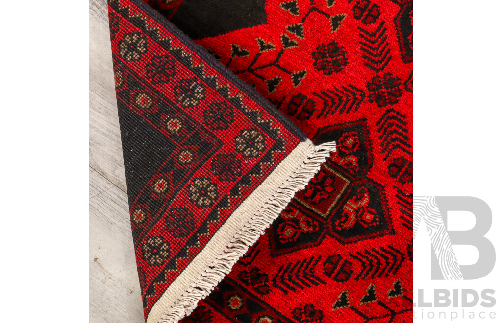 Hand Knotted Afghan Rug