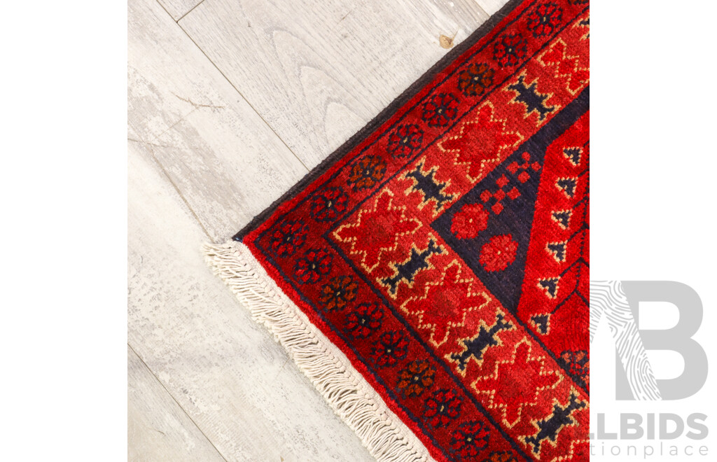 Hand Knotted Afghan Prayer  Rug