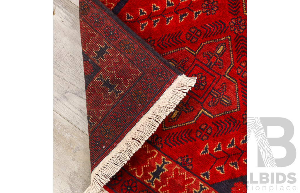 Hand Knotted Afghan Prayer  Rug