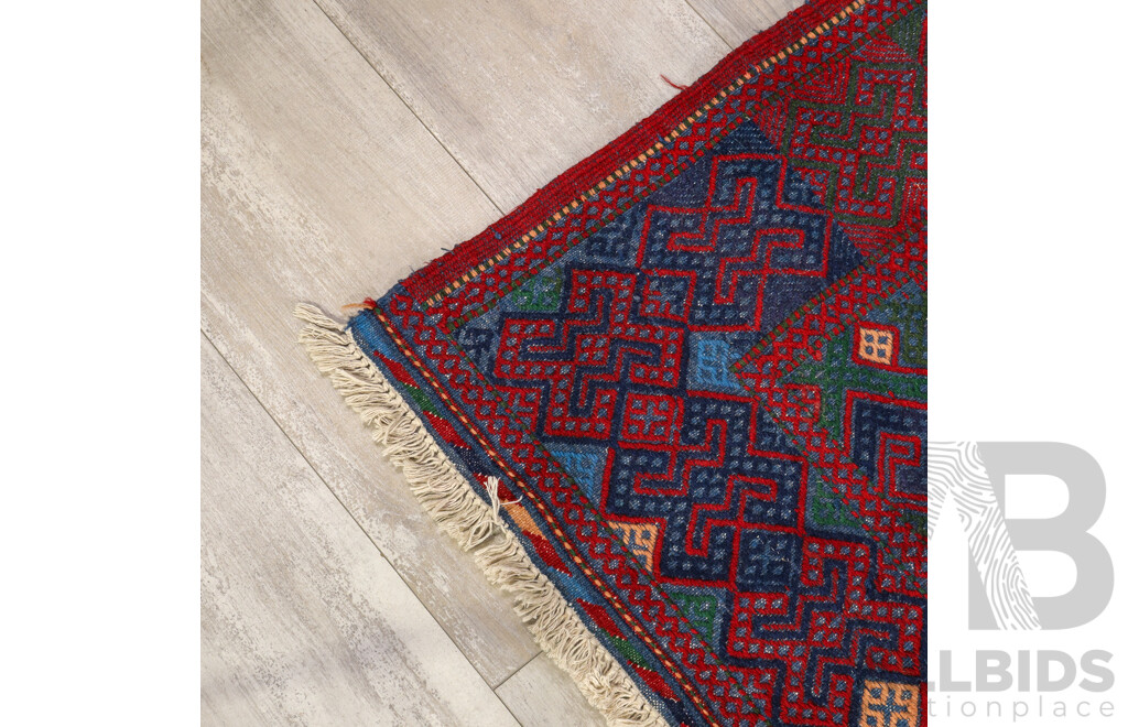 Large Hand Knotted Baluch Rug