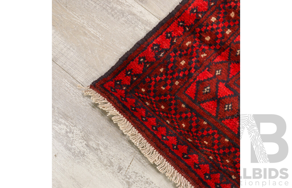 Hand Knotted Afghan Rug