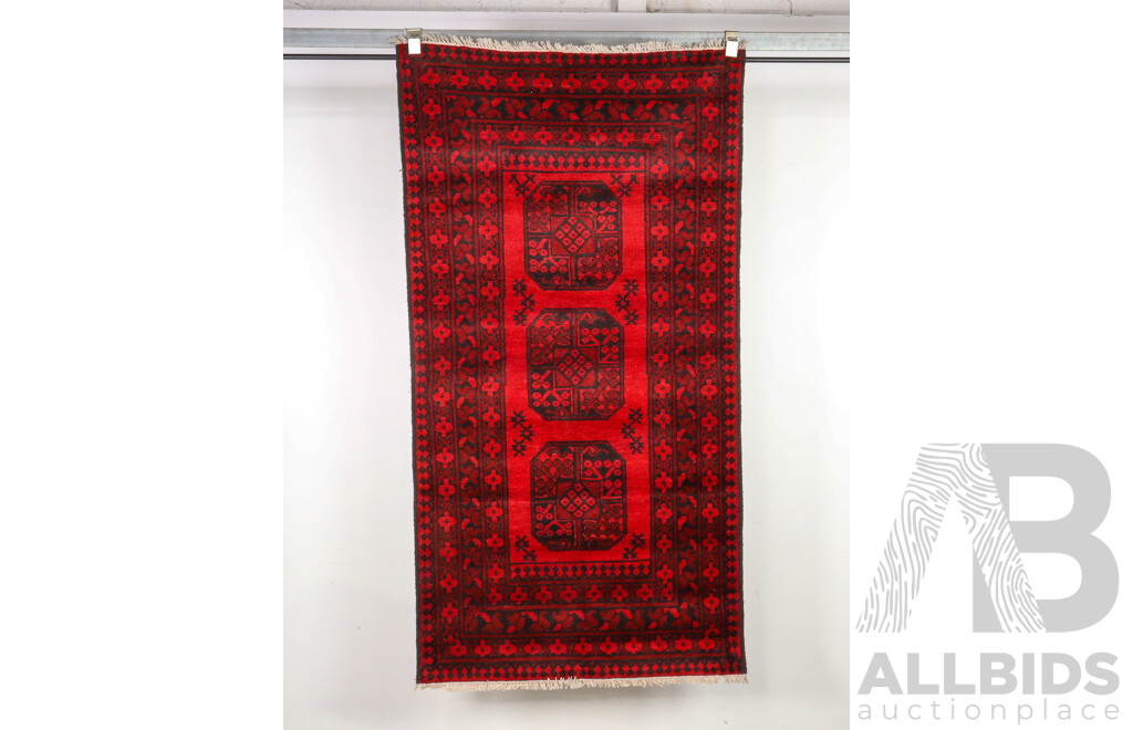 Hand Knotted Afghan Rug