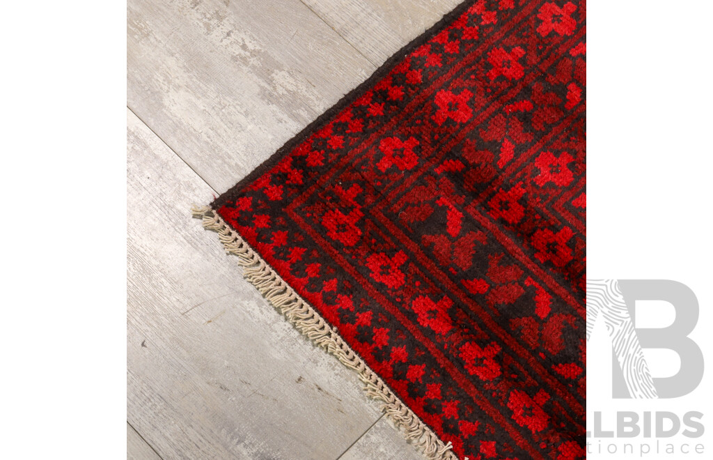 Hand Knotted Afghan Rug