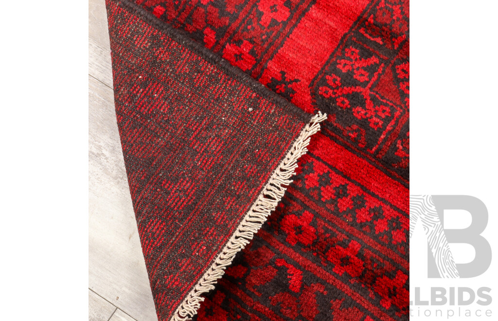 Hand Knotted Afghan Rug