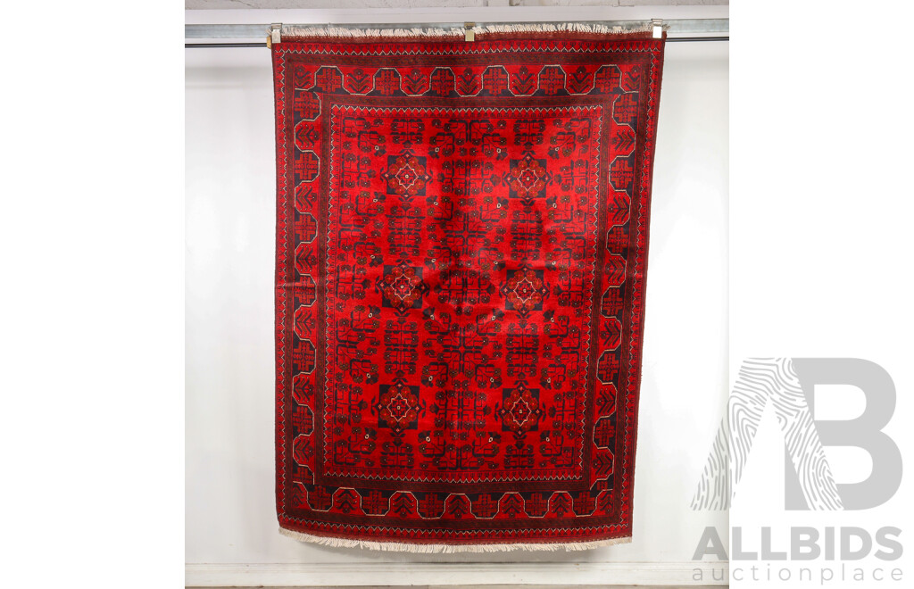Hand Knotted Afghan Rug