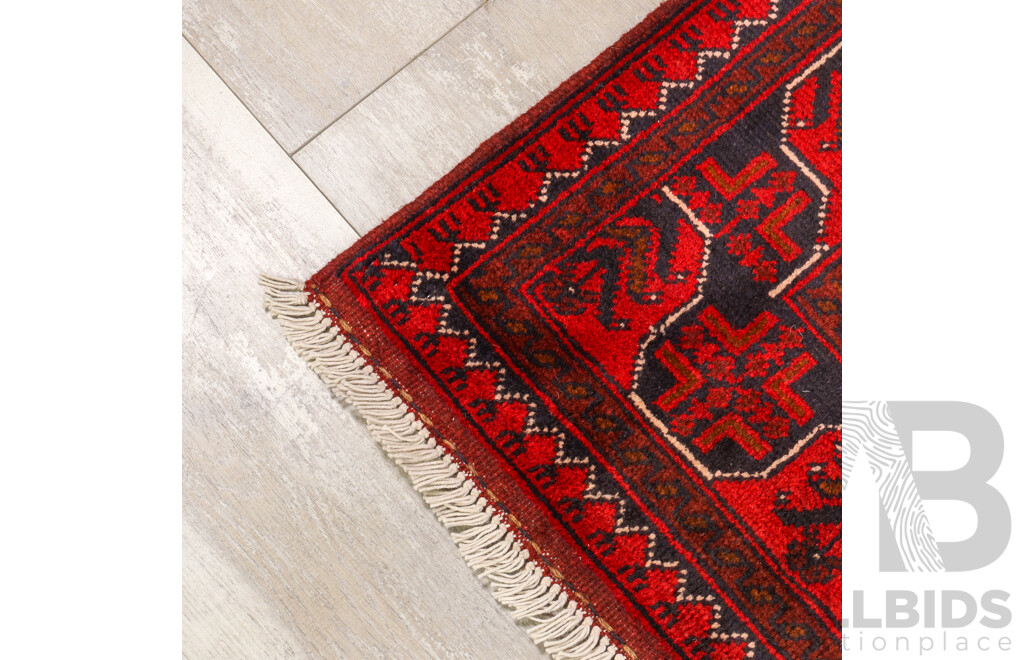 Hand Knotted Afghan Rug