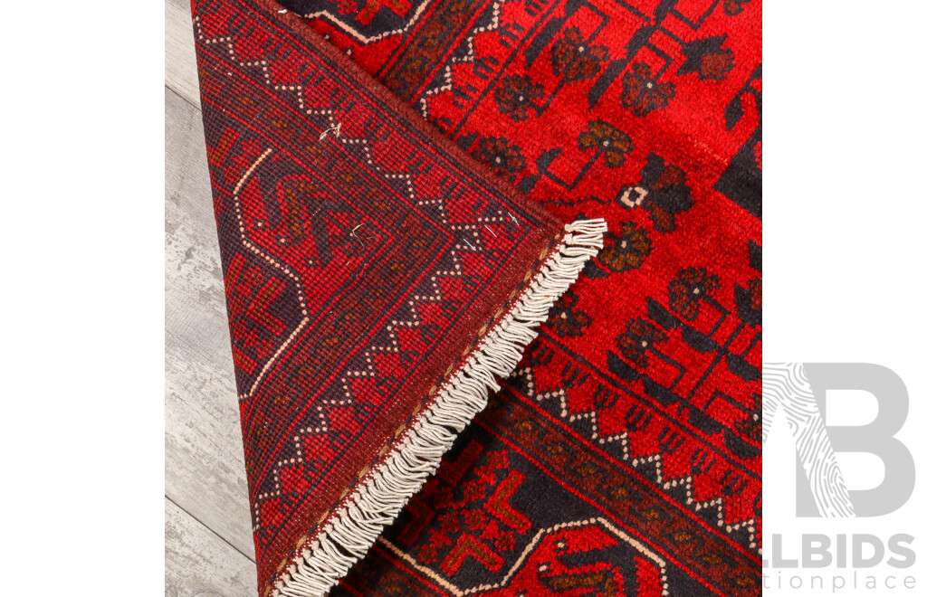 Hand Knotted Afghan Rug