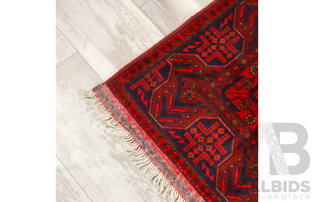 Hand Knotted Afghan Rug