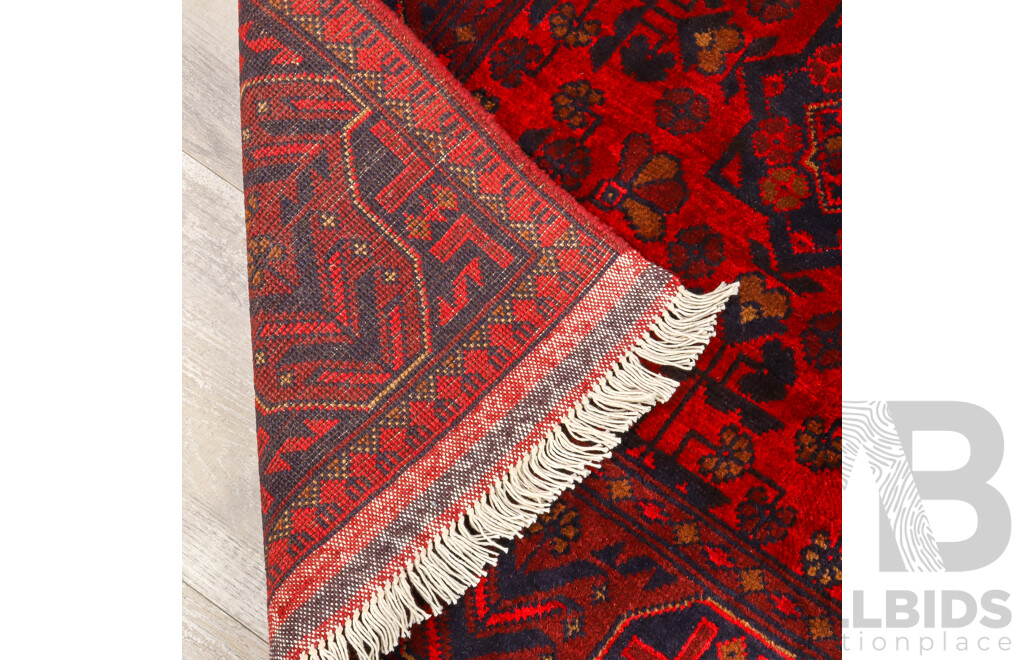Hand Knotted Afghan Rug