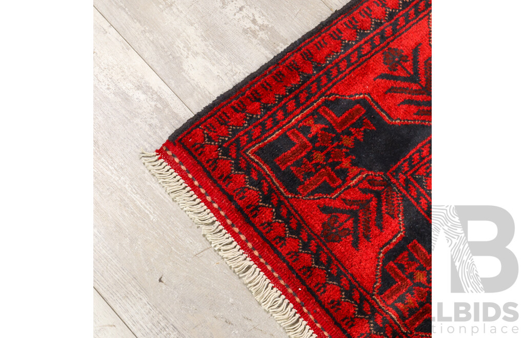 Hand Knotted Afghan Rug