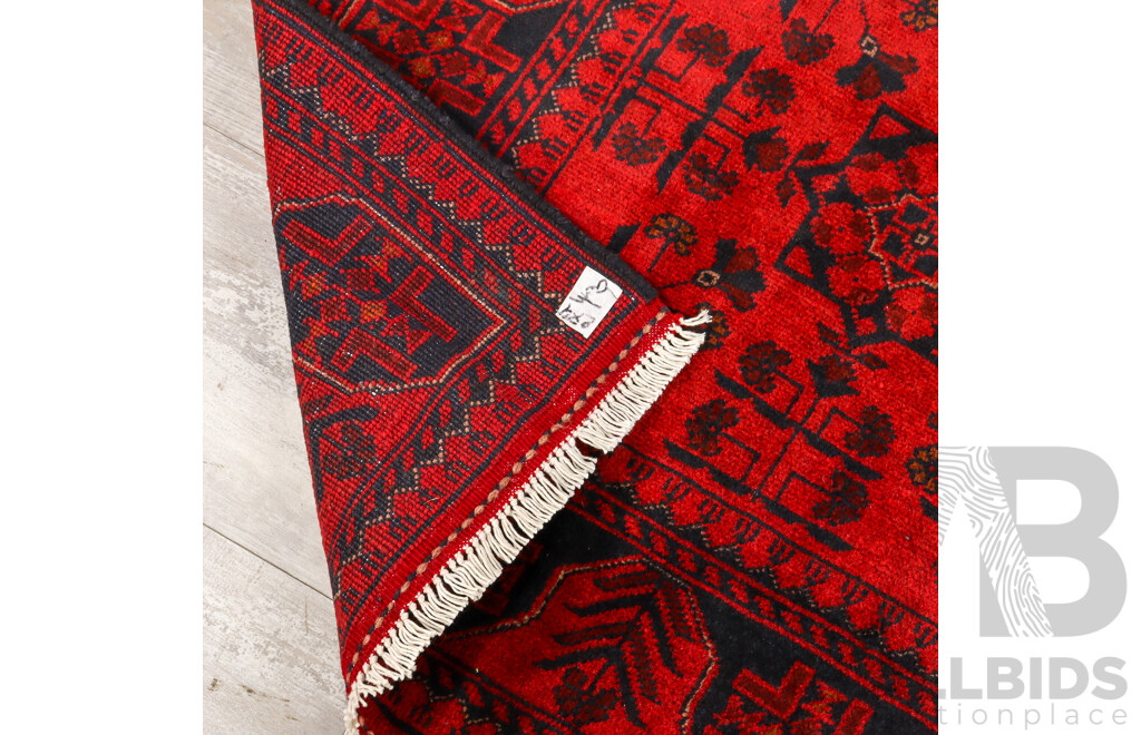 Hand Knotted Afghan Rug