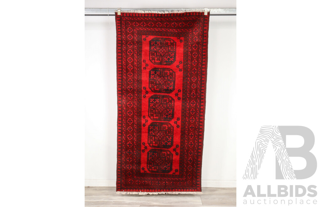 Hand Knotted Afghan Rug