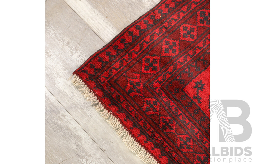 Hand Knotted Afghan Rug