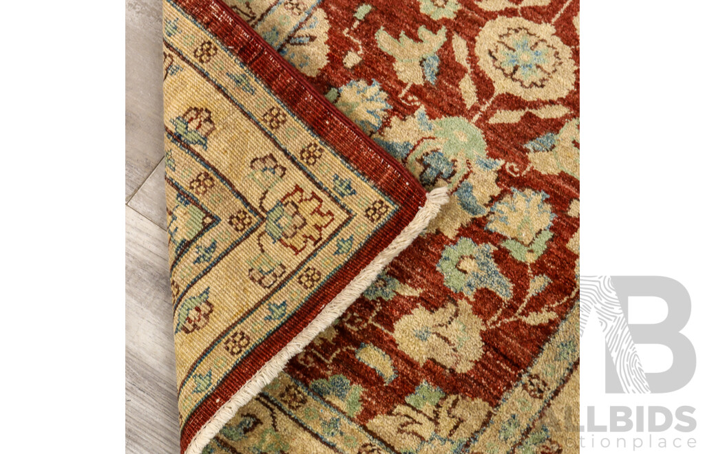 Hand Knotted Afghan Chobi Runner Rug
