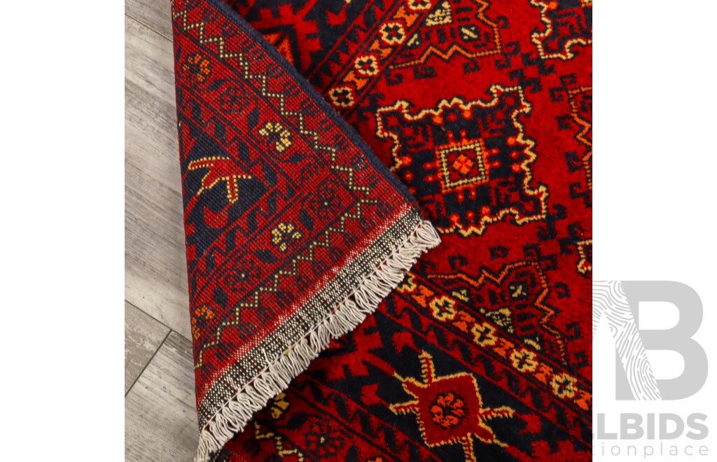 Hand Knotted Afghan Baluchi Rug