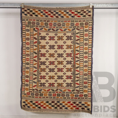 Modern Turkish Kilim with Traditional Pattern