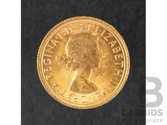 Great Britain 1965 UNC Gold Sovereign, Royal Mint .917