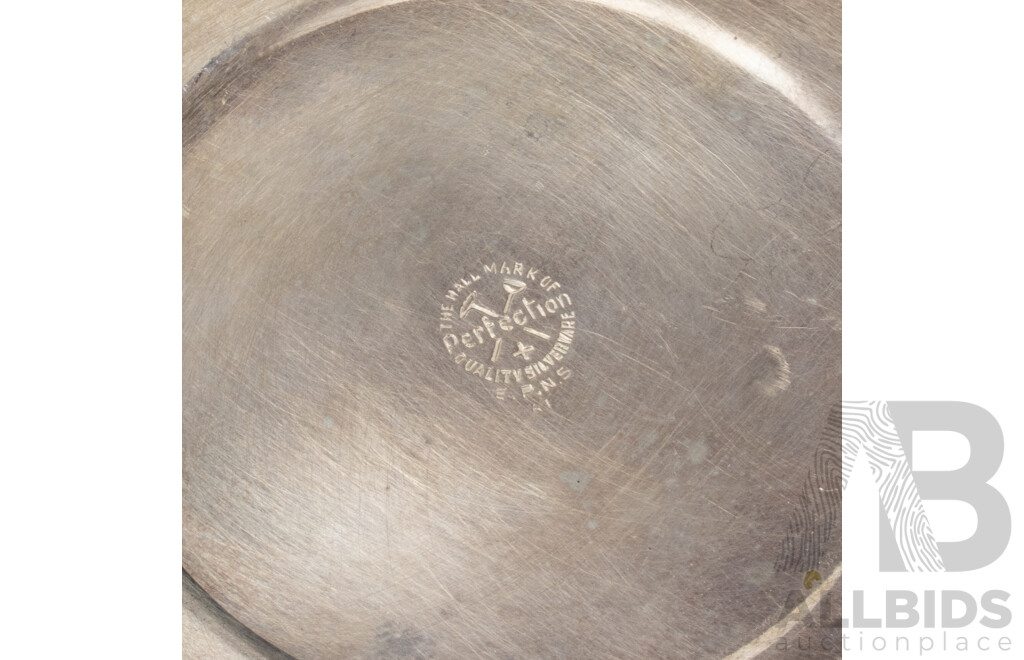 Collection of Vintage Silver Plate Table Pieces Including Egg Holders, Candlestick Pair, Unique Asparagus Tongs, Tea Strainer, Trinket Bowls
