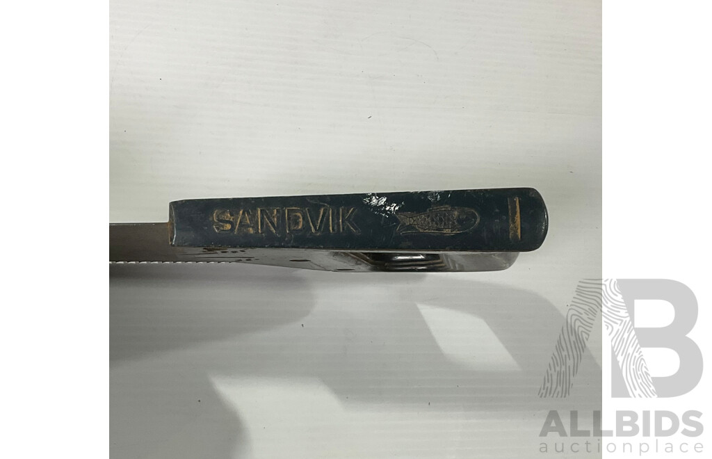Six Large Vintage Timber Hand Saws