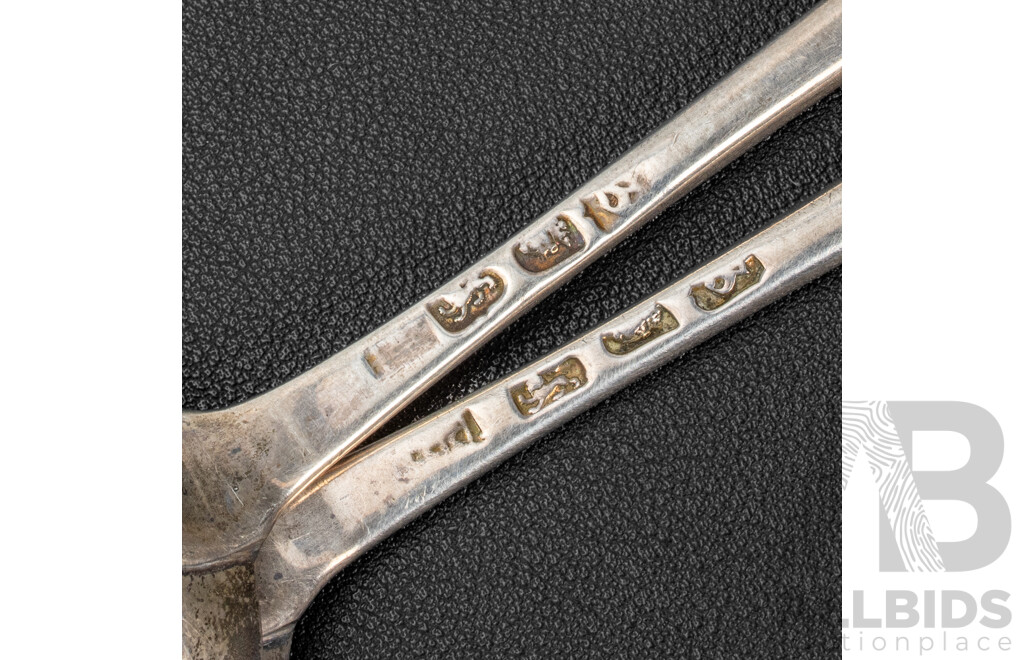 Two Antique Sterling Silver Spoons, London