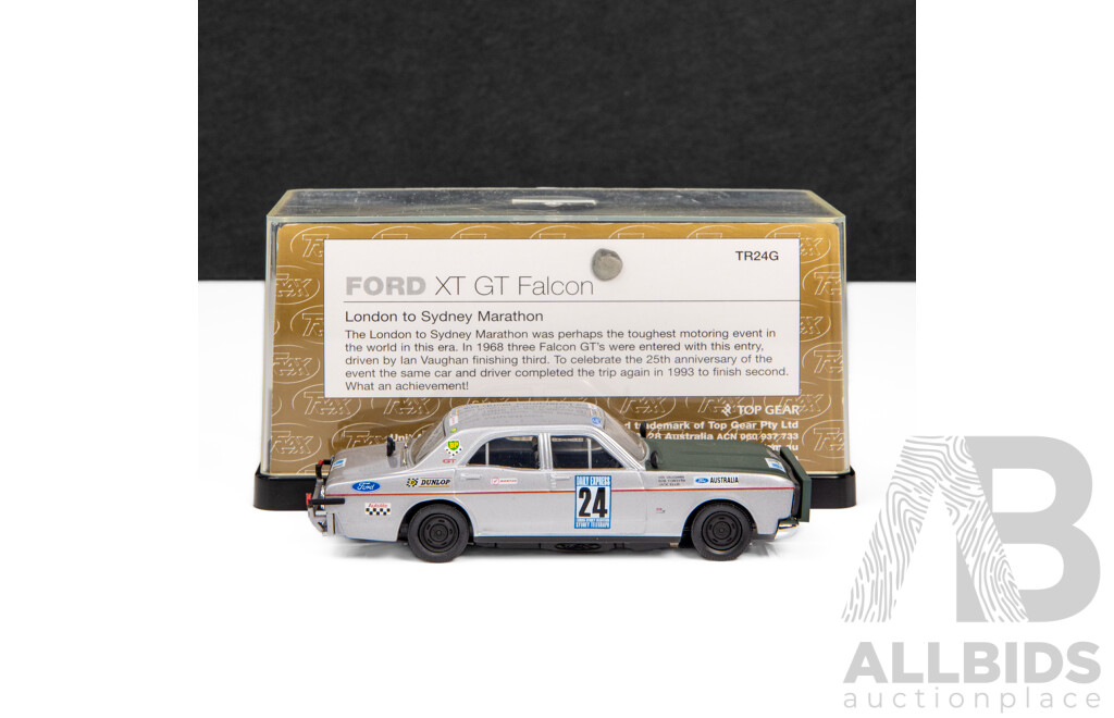 TRAX 1968 Ford XT GT Falcon, London to Sydney Marathon, TR24G  - 1:43 Scale