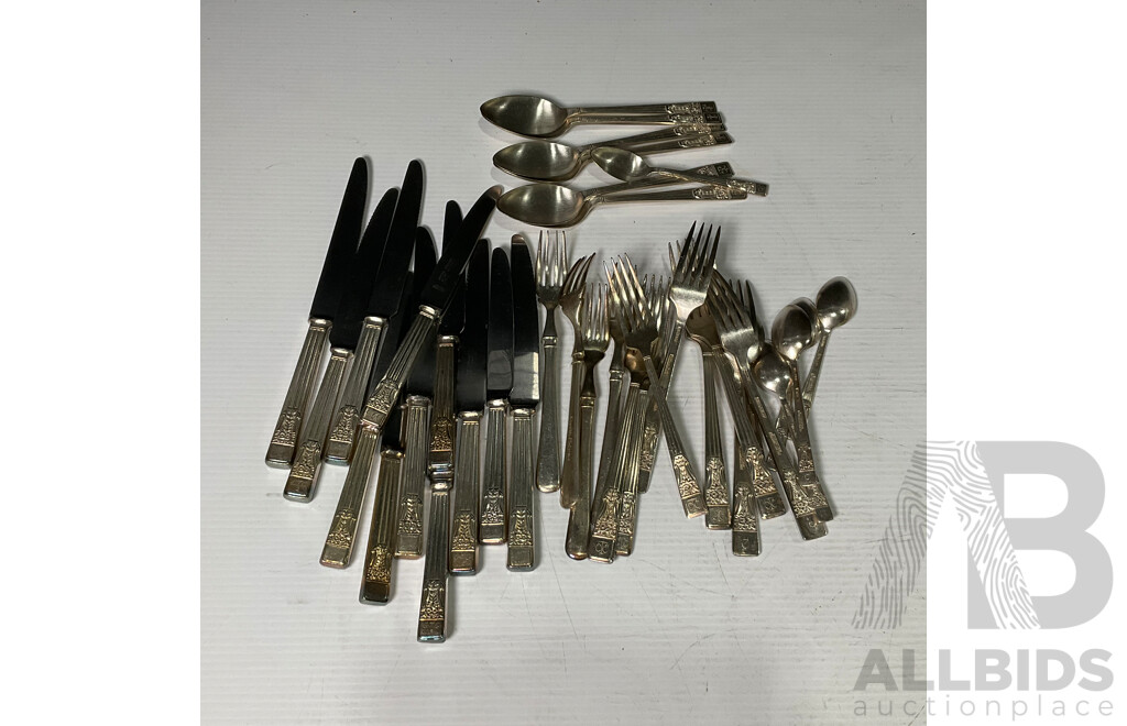 Vintage Silver Plate Cutlery Including Silver Rose and Grosvenor