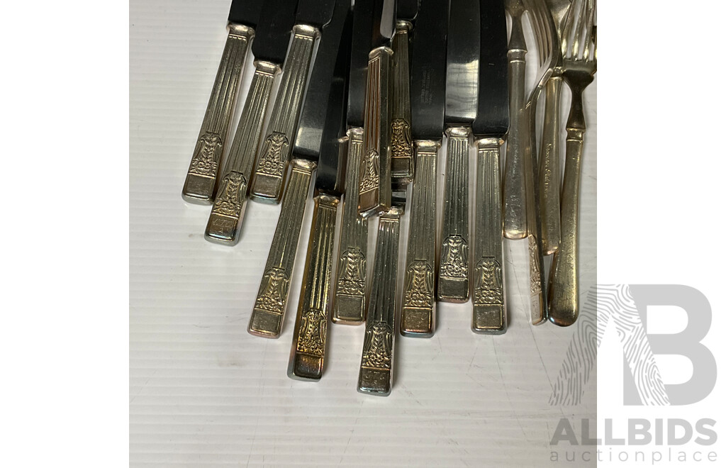 Vintage Silver Plate Cutlery Including Silver Rose and Grosvenor