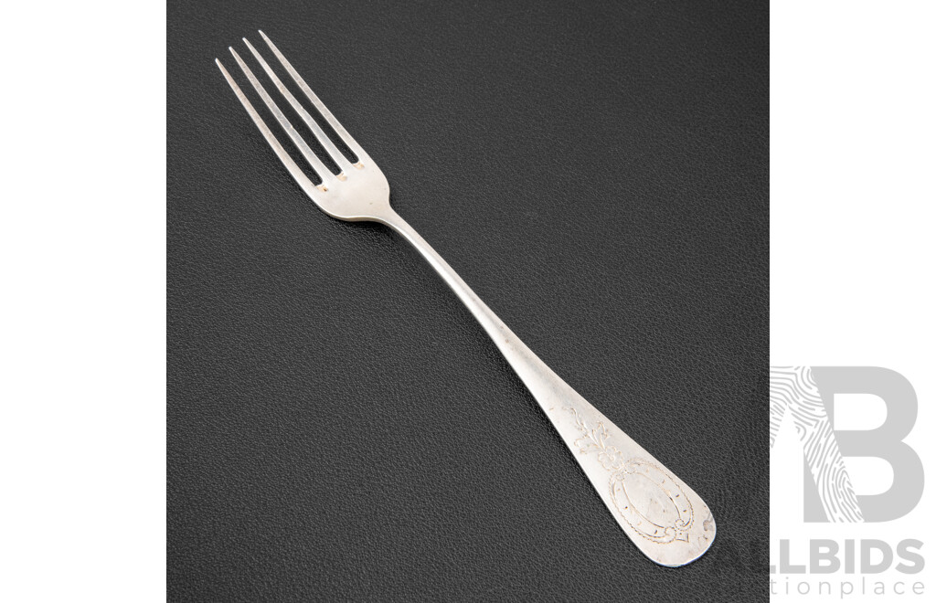 Antique Austrian .800 Silver Form