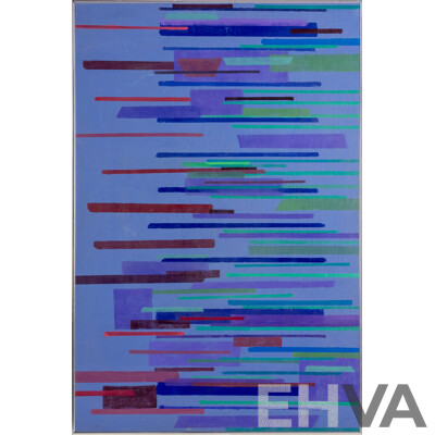Artist Unknown (20th Century), Static Motion, Original Oil on Linen Cloth Attached to Masonite