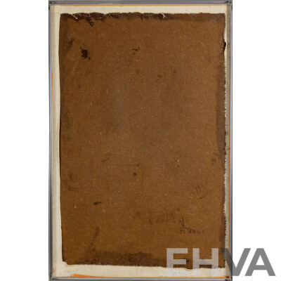 Artist Unknown (20th Century), Static Motion, Original Oil on Linen Cloth Attached to Masonite