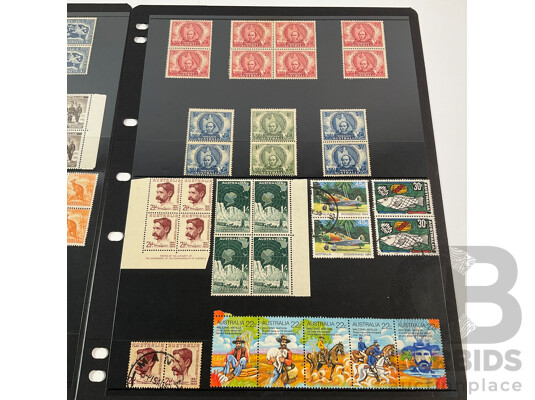 Australian Predecimal Stamps, Blocks, Strips and Pairs