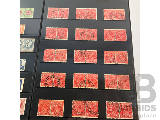 Australian Predecimal Stamps, KGV Pairs, Postage Due