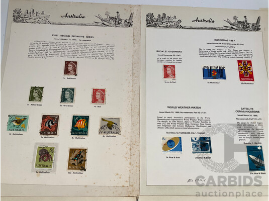 Australian Seven Seas First Decimal Definitive Series 1966-1971
