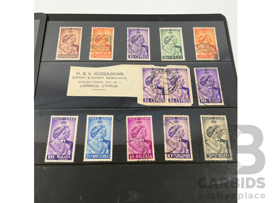 Great Britain 1937-1948 Stamps, Commonwealth Coronation Sets, Silver Wedding Issues, Mint Hinged