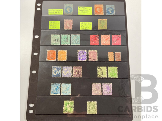 Australian Predecimal Stamp Collection Spanning 1850's to 1950's Including Victoria State QV Set to Five Shillings, South Australian Imperfs, 1930's to 1950's Mostly Mint Previous Hinged