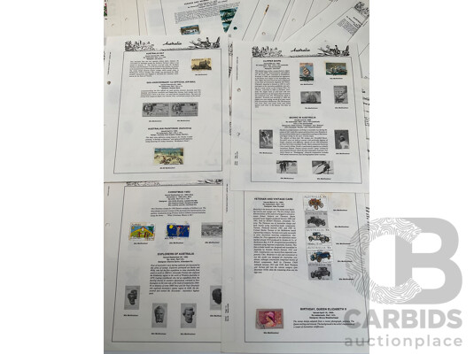 Australian Seven Seas Album Pages Spanning 1978 to 1984