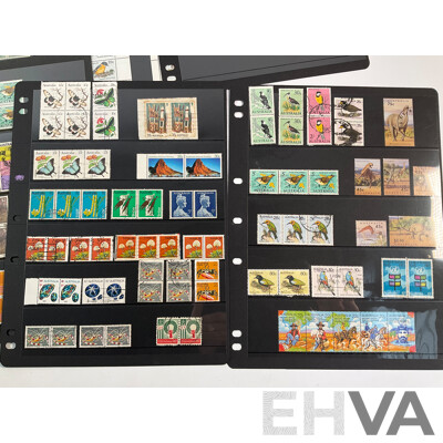 Collection of Australian Stamp Blocks, Strips and Pairs Including Mints, Predecimal, Antarctic Territory, Salvage, Sets