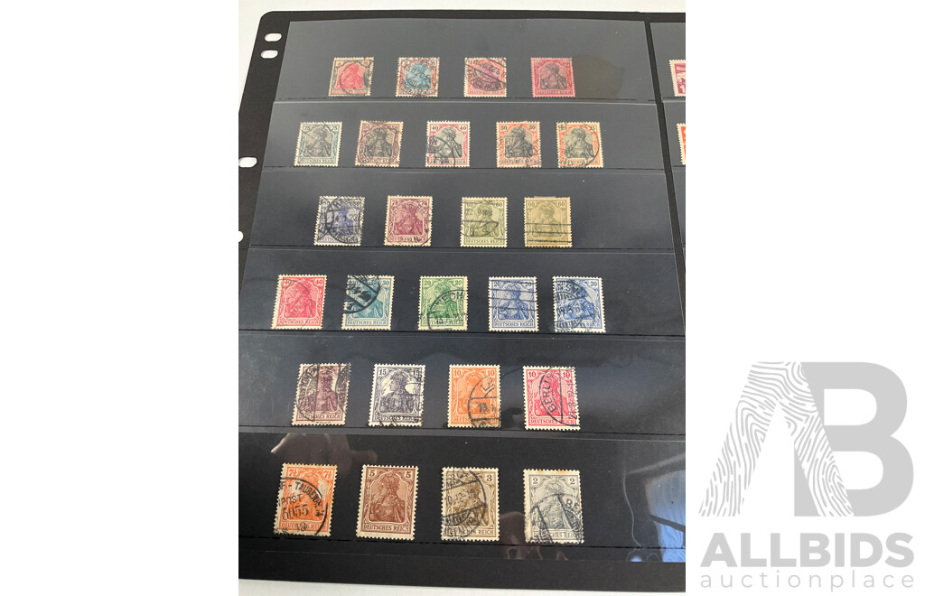 Germany 1900's Stamps, Overprints, Bayern, Wurttemberg, Germania Set, Mints